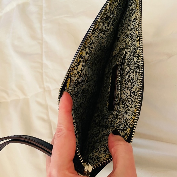 Final saleBrand New Never used Rebecca Minkoff blue leather envelope stud clutch - Picture 3 of 7